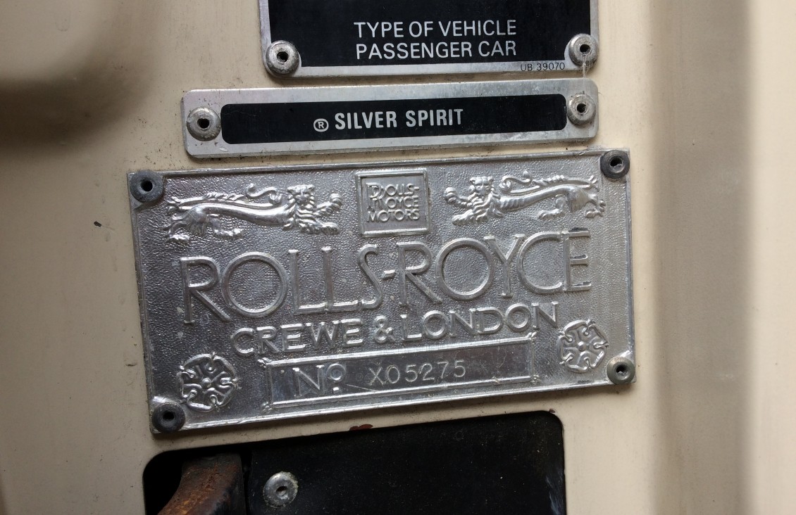 Rolls Royce Silver Spirit Année 1983 voiture de collection à vendre