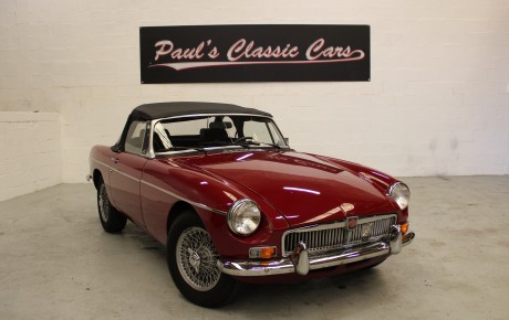 MG B cabriolet  Année 1975 voiture de collection à vendre