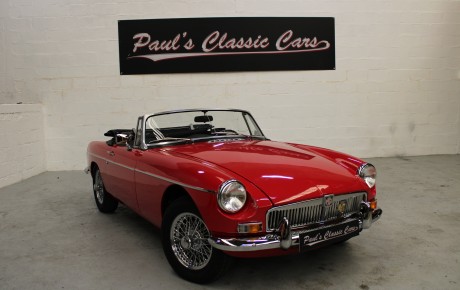 MG B cabriolet  Année 1974 voiture de collection à vendre
