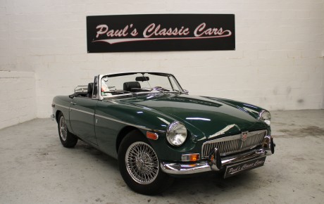 MG B cabriolet  Année 1971 voiture de collection à vendre