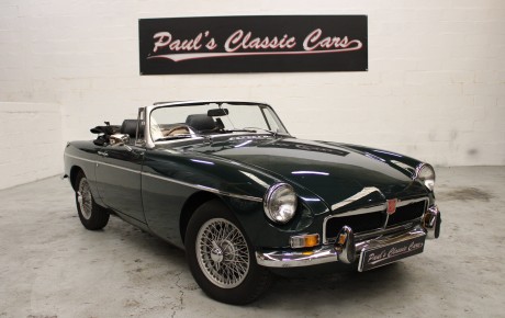 MG B cabriolet  Année 1976 voiture de collection à vendre