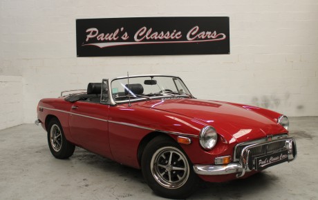 MG B cabriolet  Année 1971 voiture de collection à vendre