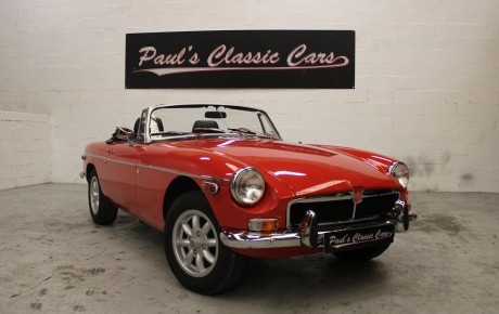 MG B cabriolet  Année 1977 voiture de collection à vendre