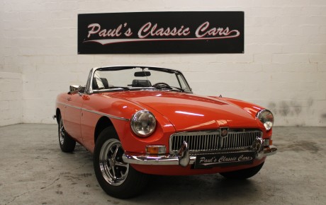 MG B cabriolet  Année 1975 voiture de collection à vendre