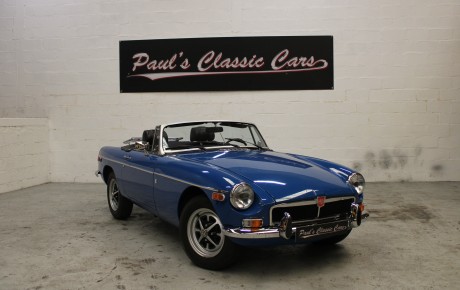 MG B cabriolet  Année 1977 voiture de collection à vendre