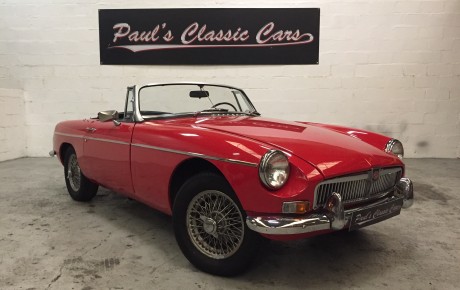 MG B cabriolet  Année 1969 voiture de collection à vendre