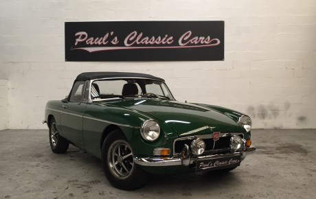 MG B cabriolet  Année 1977 voiture de collection à vendre