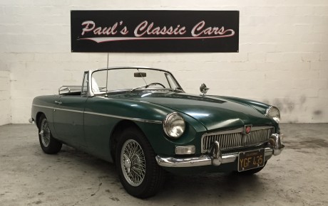 MG B cabriolet MK1  Année 1966 voiture de collection à vendre