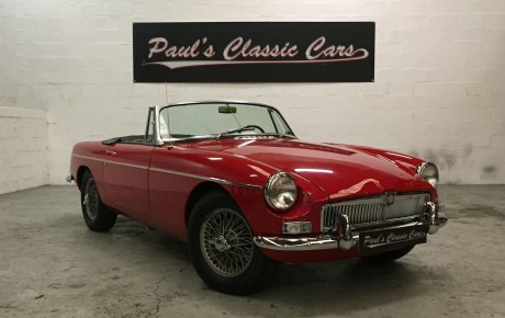 MG B cabriolet MK1  Année 1966 voiture de collection à vendre