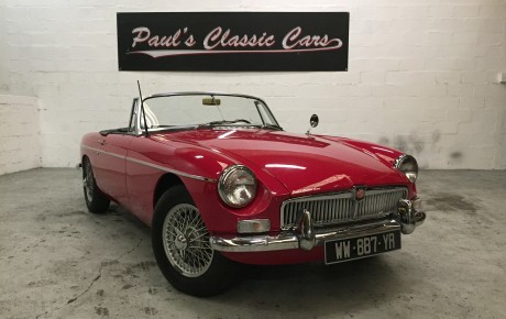 MG B cabriolet MK1  Année 1966 voiture de collection à vendre