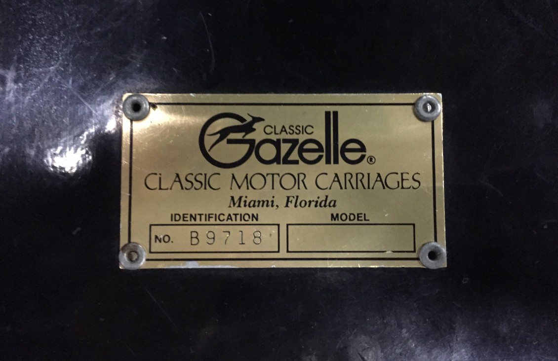Gazelle Année 1987 voiture de collection à vendre
