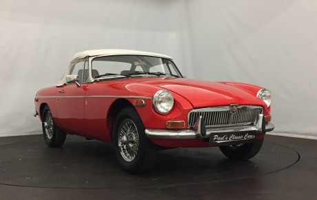 MG B cabriolet  Année 1972 voiture de collection à vendre