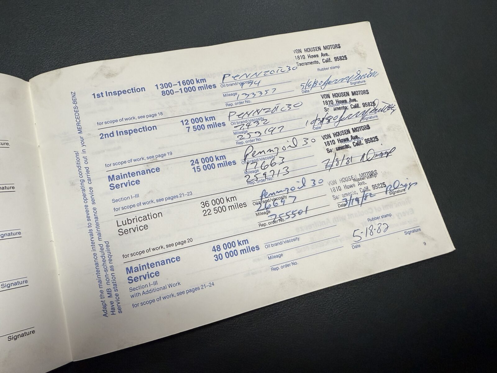 Mercedes 450 SL  Année 1980 voiture de collection à vendre