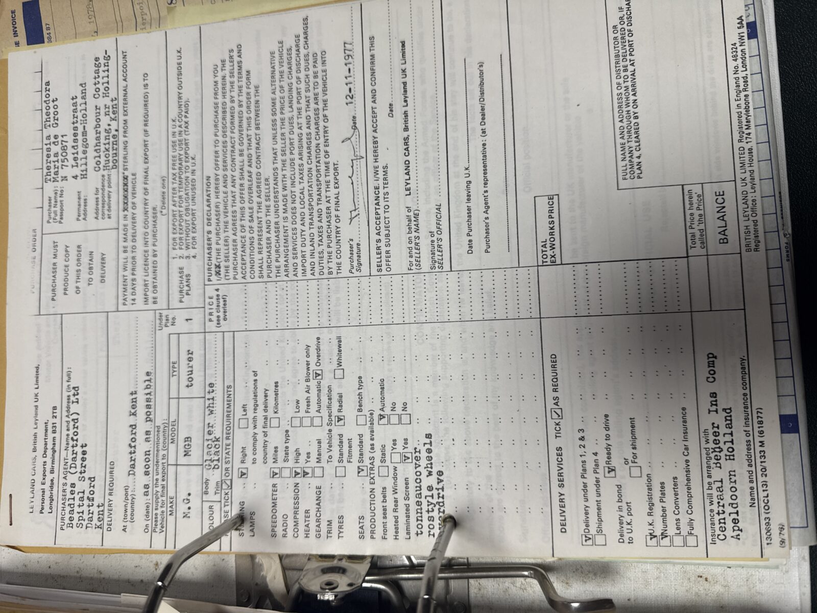 MG B cabriolet  Année 1978 voiture de collection à vendre