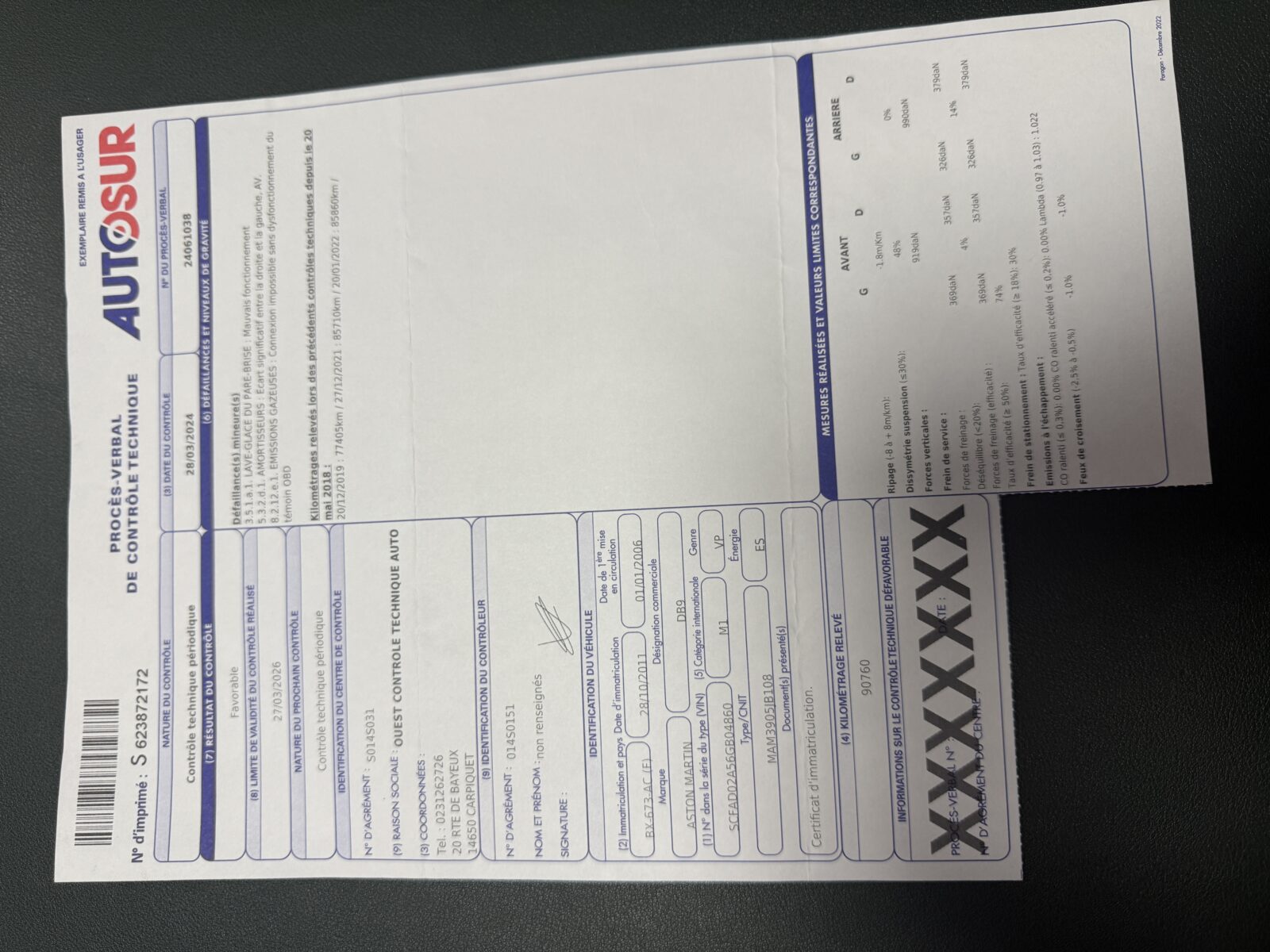 Aston Martin  Année 2006 voiture de collection à vendre